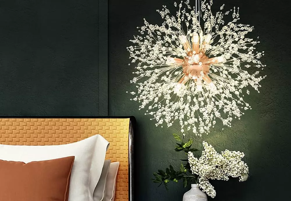 crystal flower chandelier